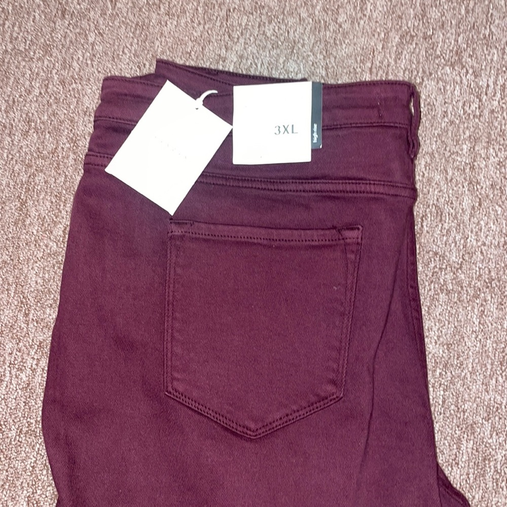 NWT burgundy KanCan pants